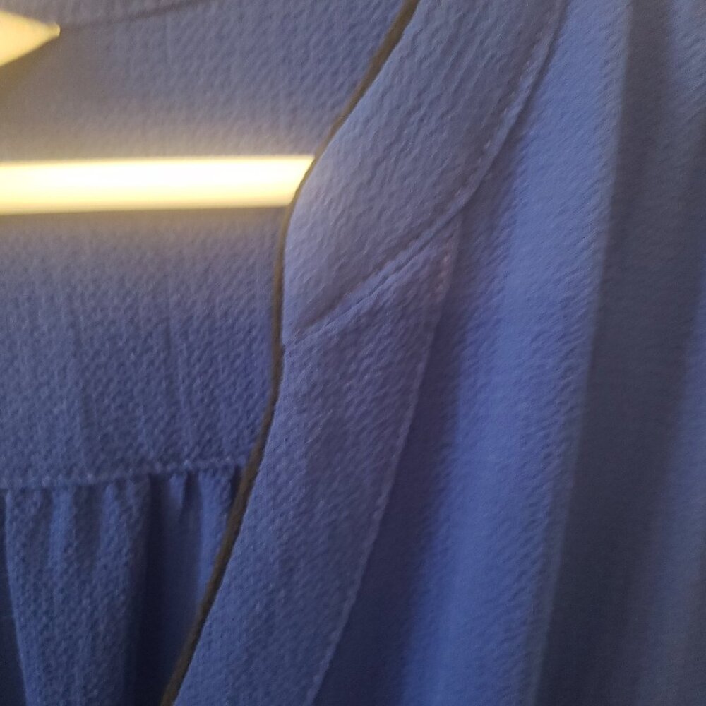 Blue Drawstring Mid Dress - Picture 3 of 4